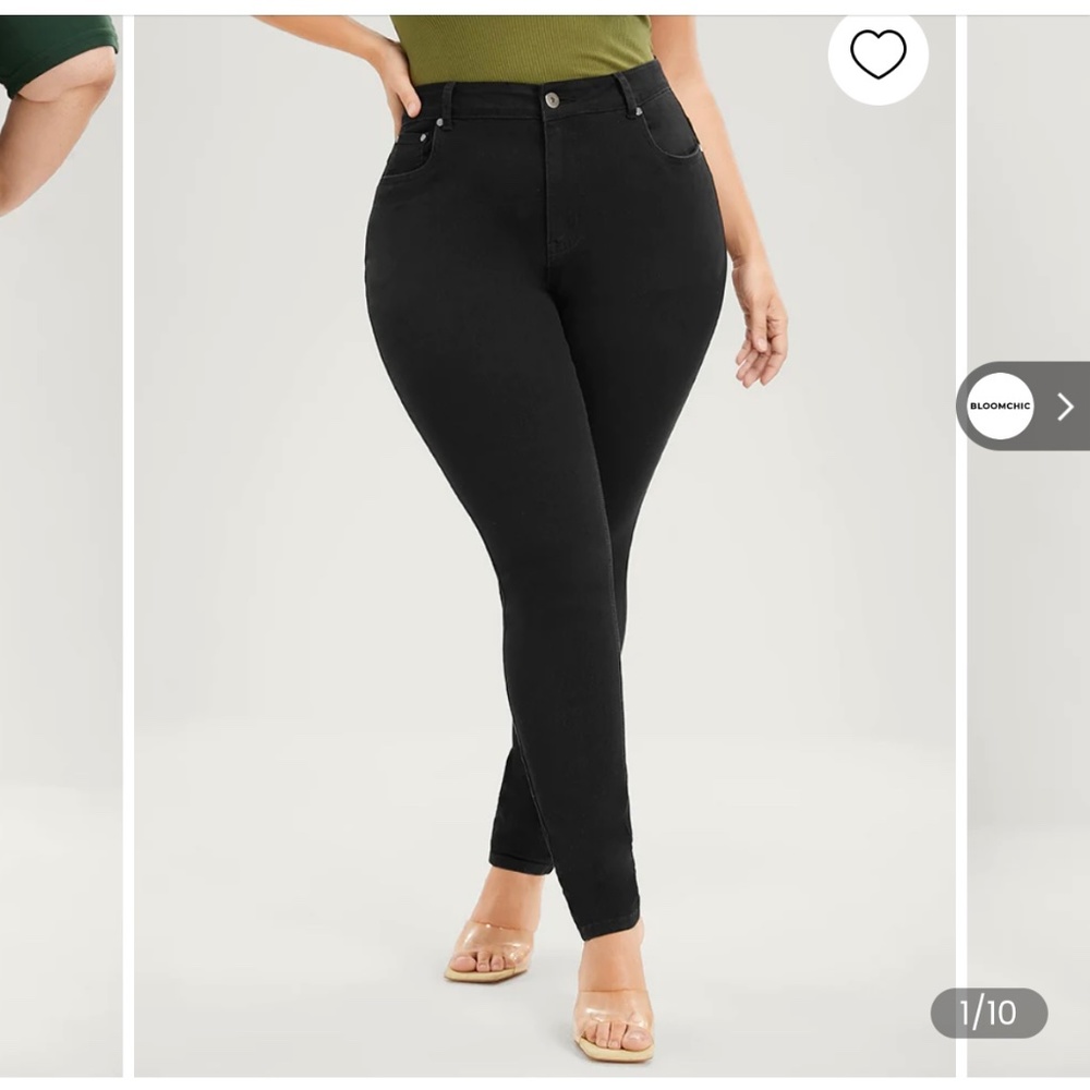 BloomChic - Skinny Very Stretchy High Rise Black Wash Sculpt Waist Jeans